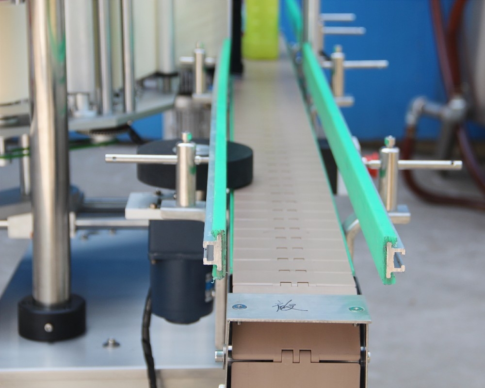 High Speed Double Side Adhensive Automatic Label Sticking Machine 5000ml Sticker Labeling